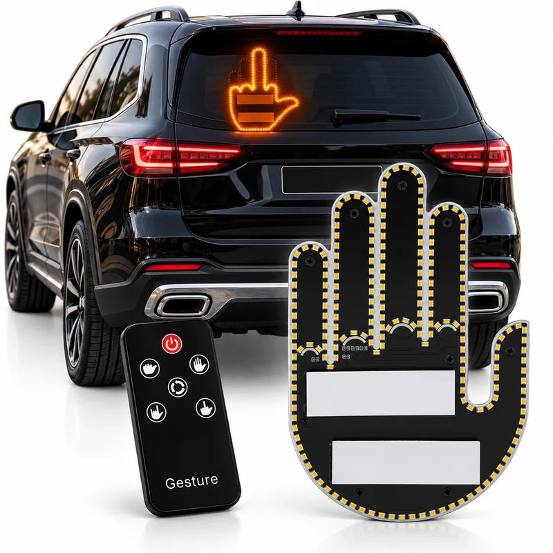 LED gestų ženklas automobiliui – valdomas pulteliu