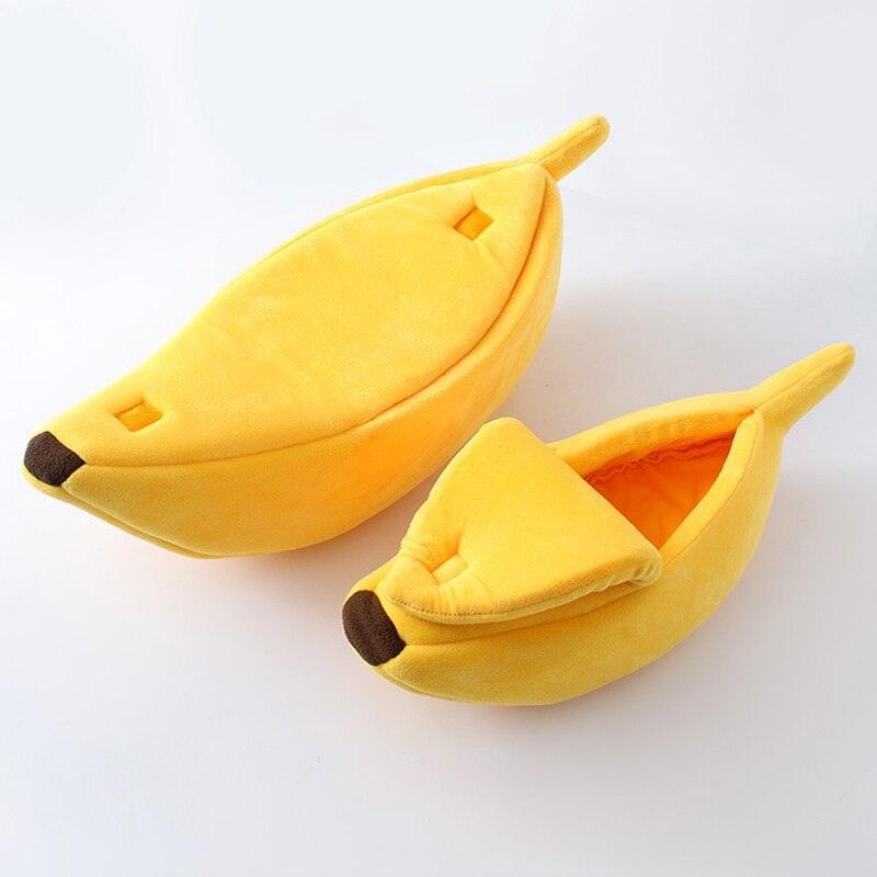 Banano formos gyvūnų guolis - patogu ir miela