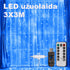 LED USB Užuolaida - Girlianda 3x3m 