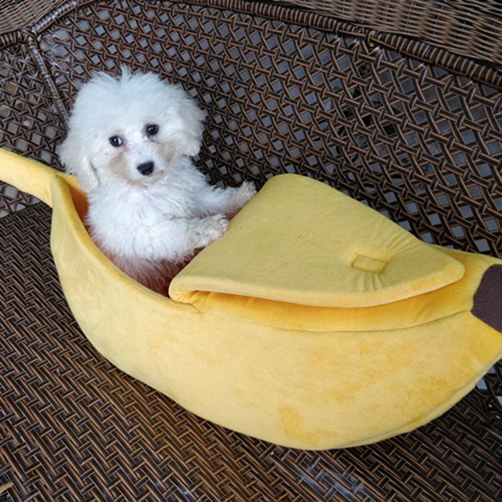 Banano formos gyvūnų guolis - patogu ir miela