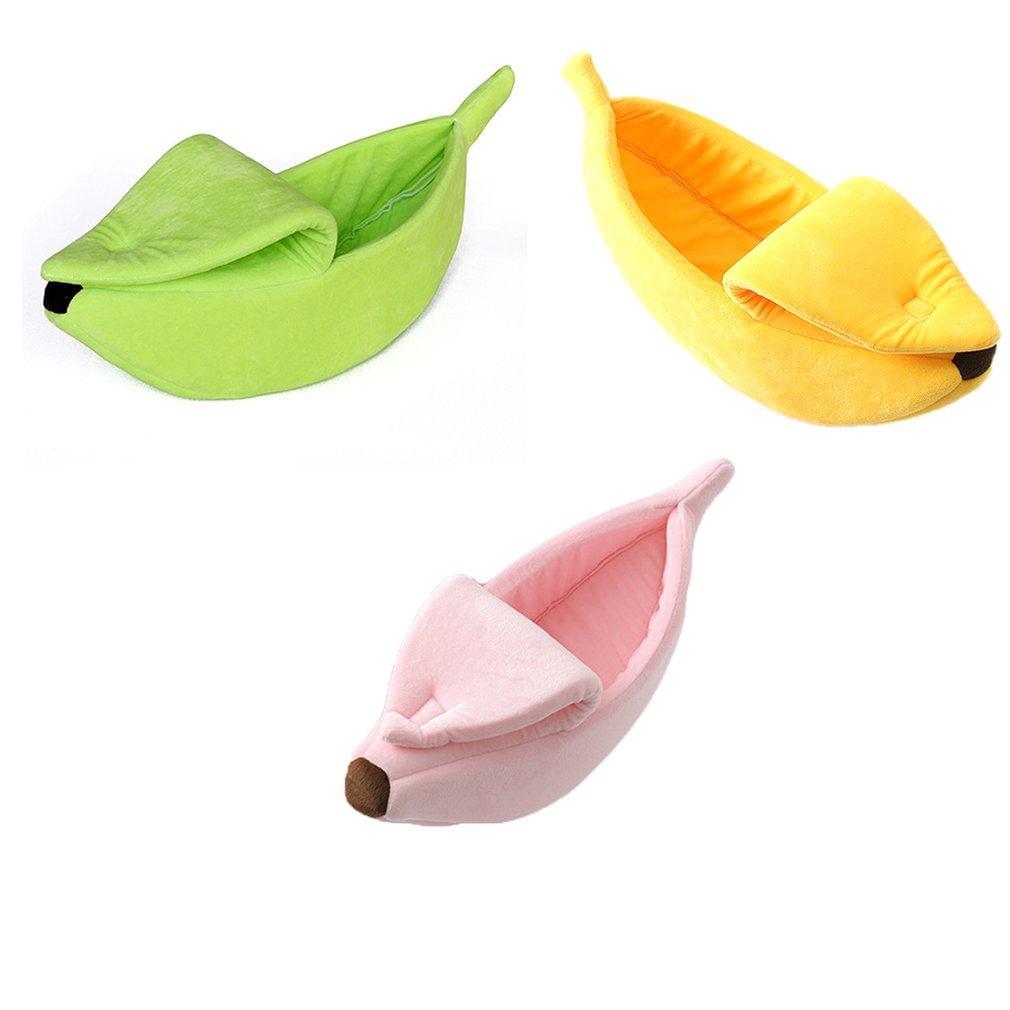 Banano formos gyvūnų guolis - patogu ir miela