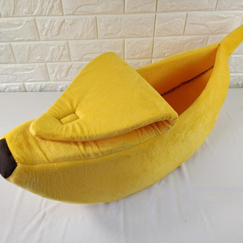 Banano formos gyvūnų guolis - patogu ir miela