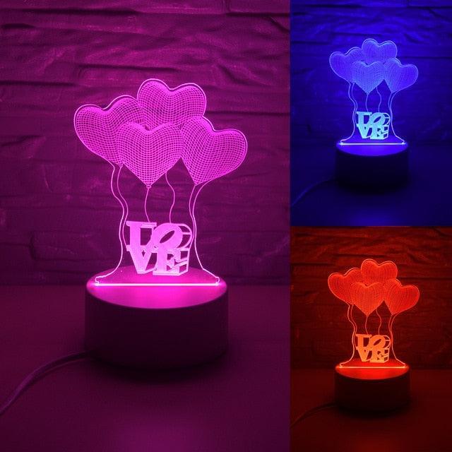 3D stalinė lempa su atvaizdu - jaukumas ir praktiškumas