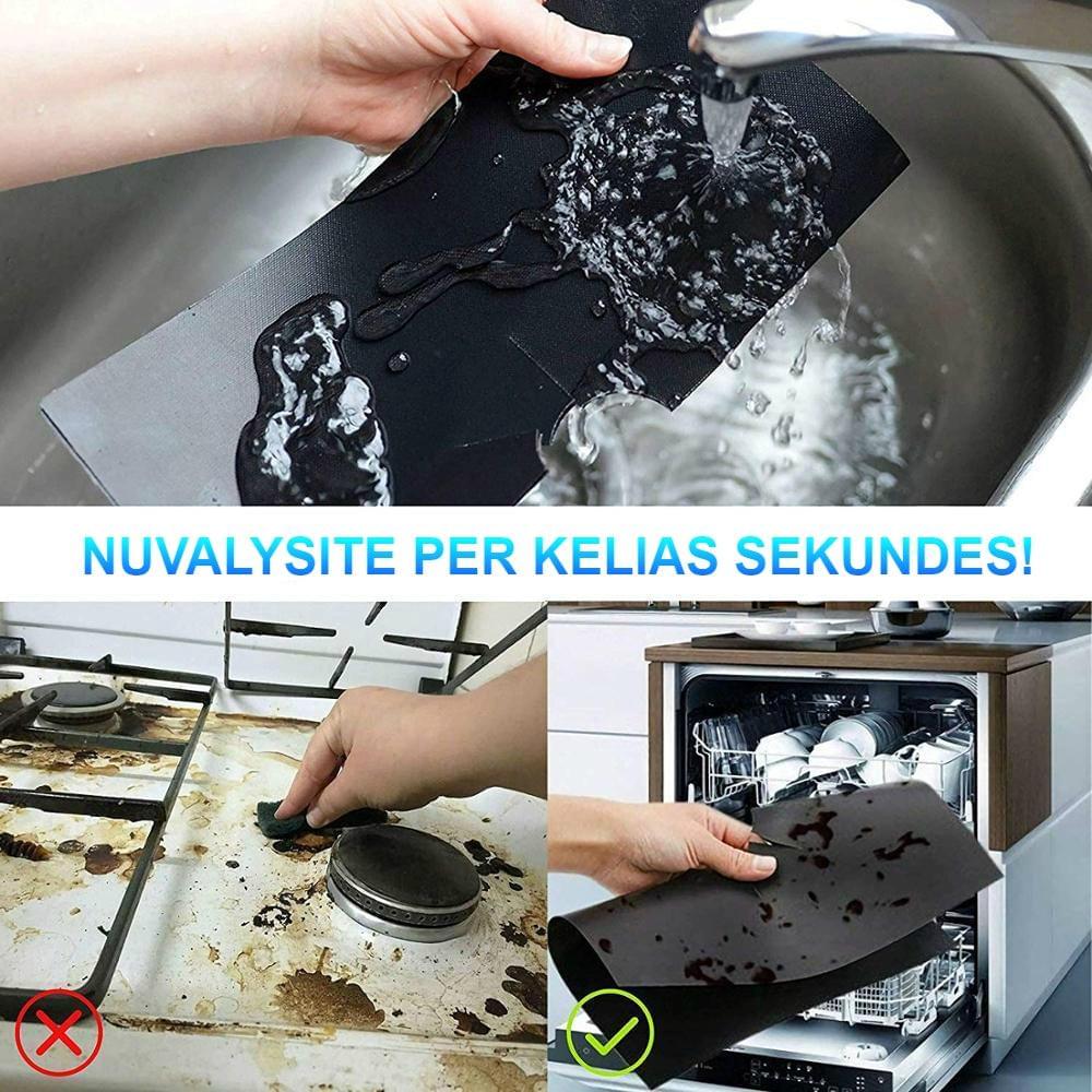 Apsauginiai lipdukai viryklei - švari viryklė