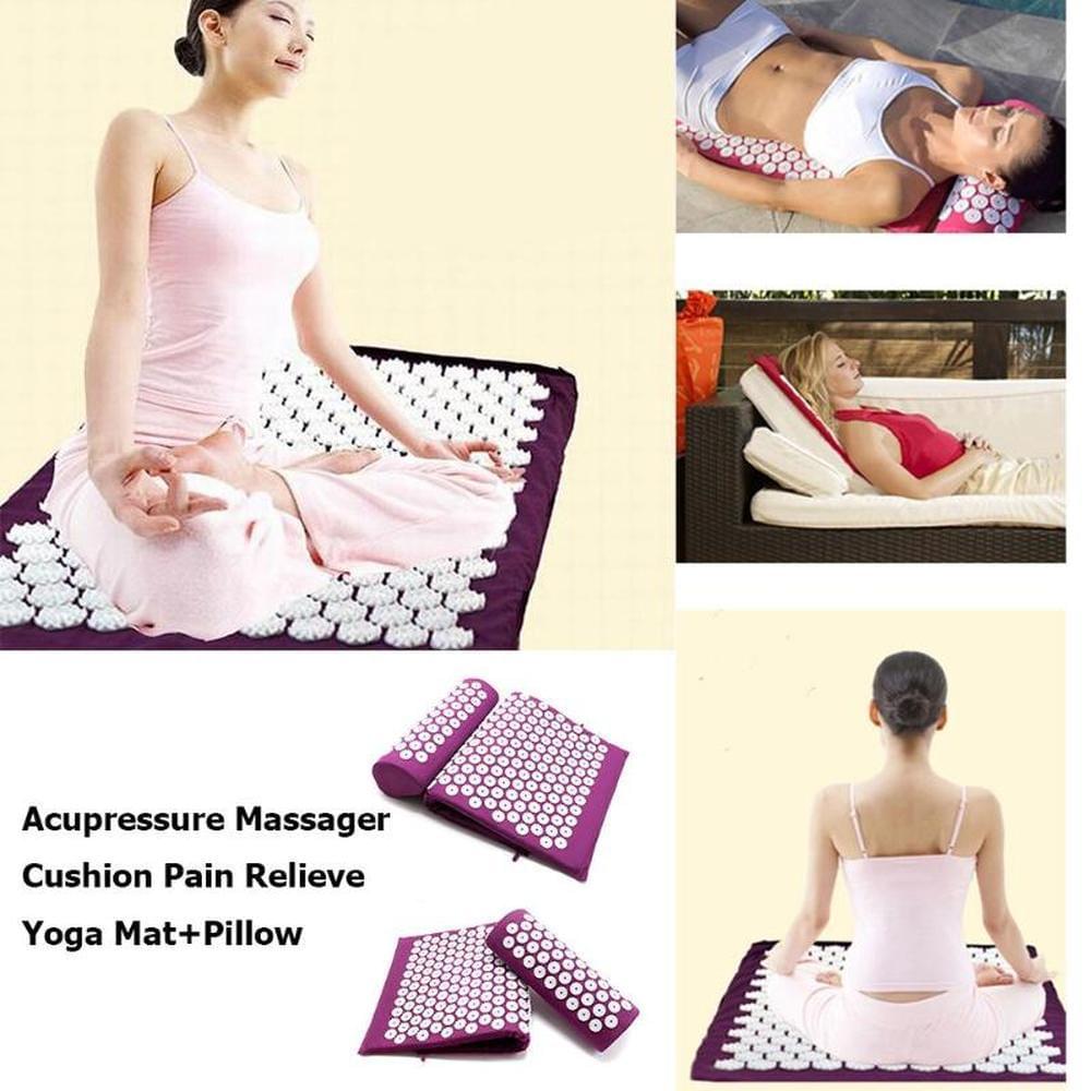 Akupresūrinis masažinis kilimėlis–poilsis kūnui ir protui