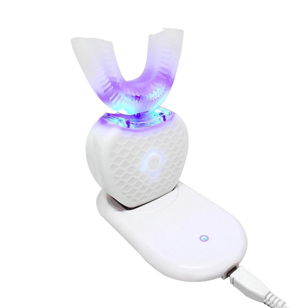 Automatinis, 360 laipsnių ultragarsinis, balinantis, elektrinis dantų šepetėlis – švaru vos per 40 sekundžių!