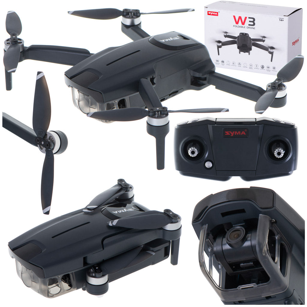 "Syma W3" 2.4GHz 5G wifi RC dronas EIS 4K kamera