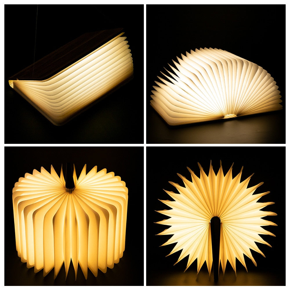 Lanksti knygos formos LED lempa – geras apšvietimas ir akį traukiantis stilius